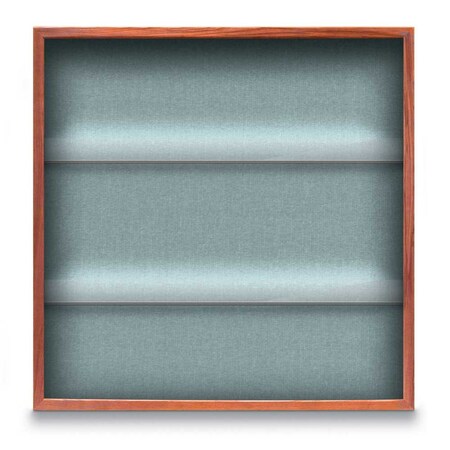 United Visual Products Outdoor Enclosed Combo Board, 48"x36", White Frame/Green & Amethyst UVCB4836ODW-GREEN-AMETHY